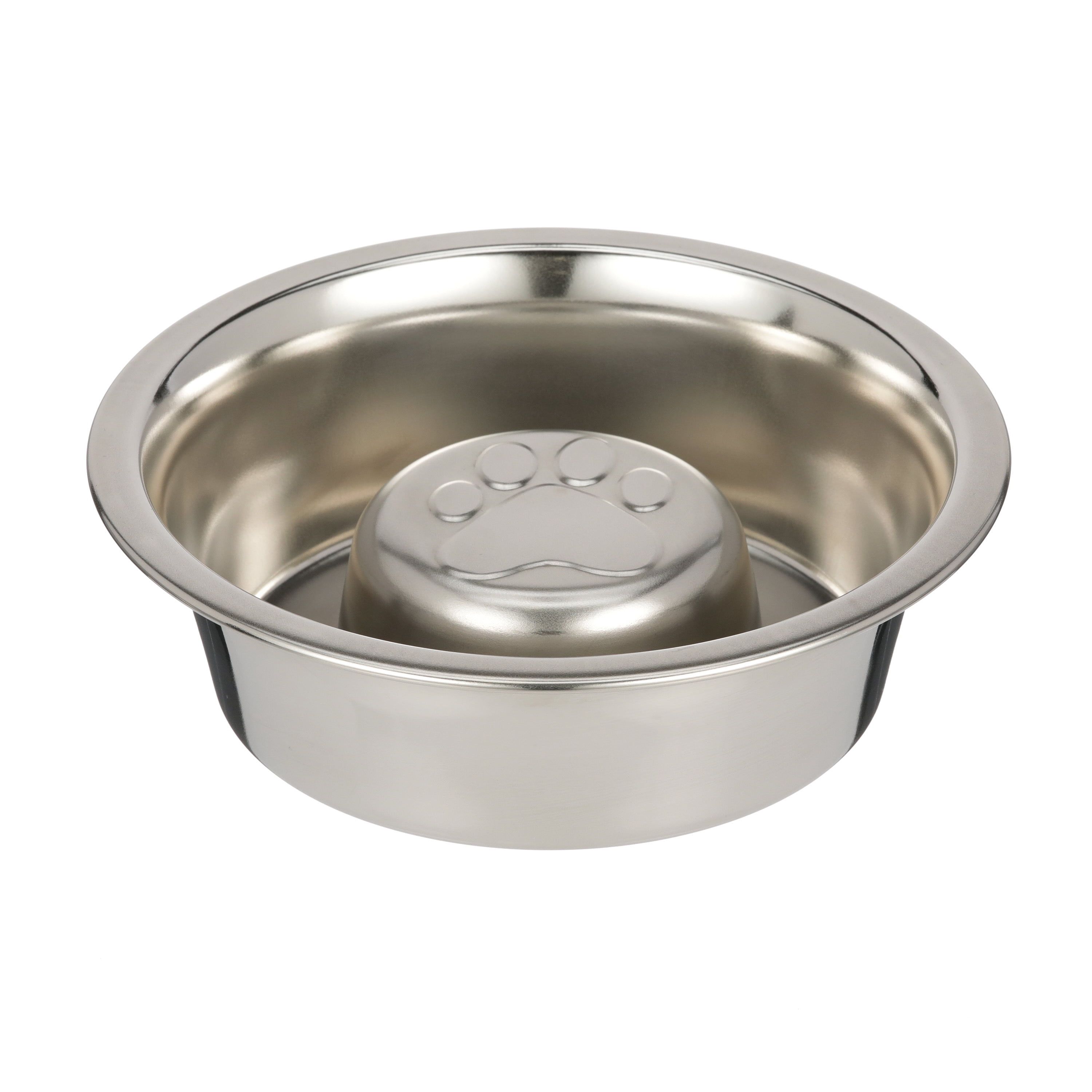 Stainless Steel Slow Feed Pet Bowl for Elevated Feeders, 1 Cup