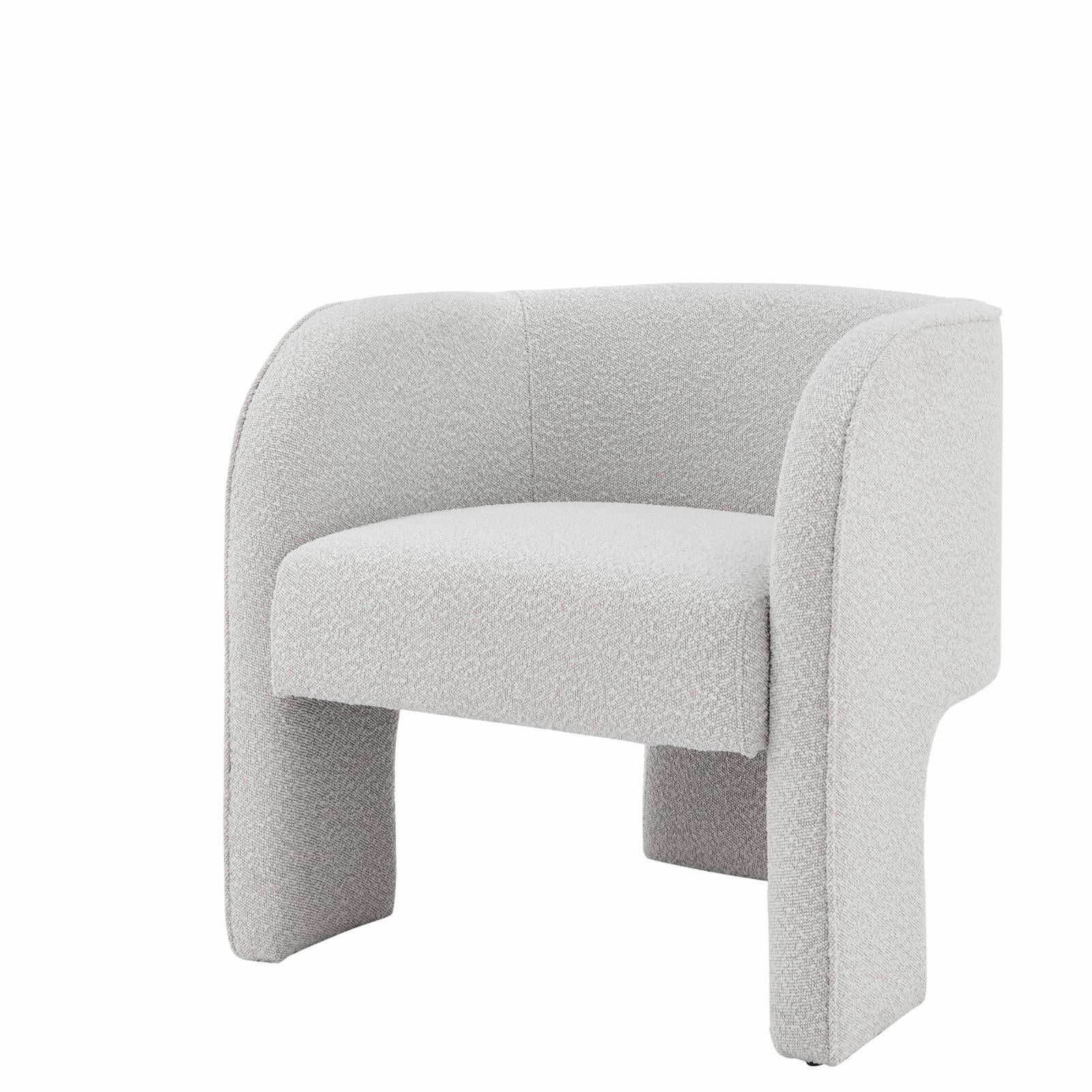 Barrel-Back Chic Velvet Accent Chair in Elegant Beige