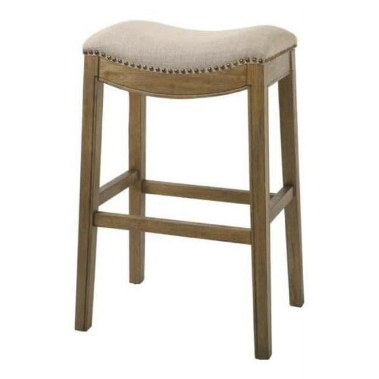 Honeysuckle 31" Swivel Saddle Style Wood and Metal Bar Stool