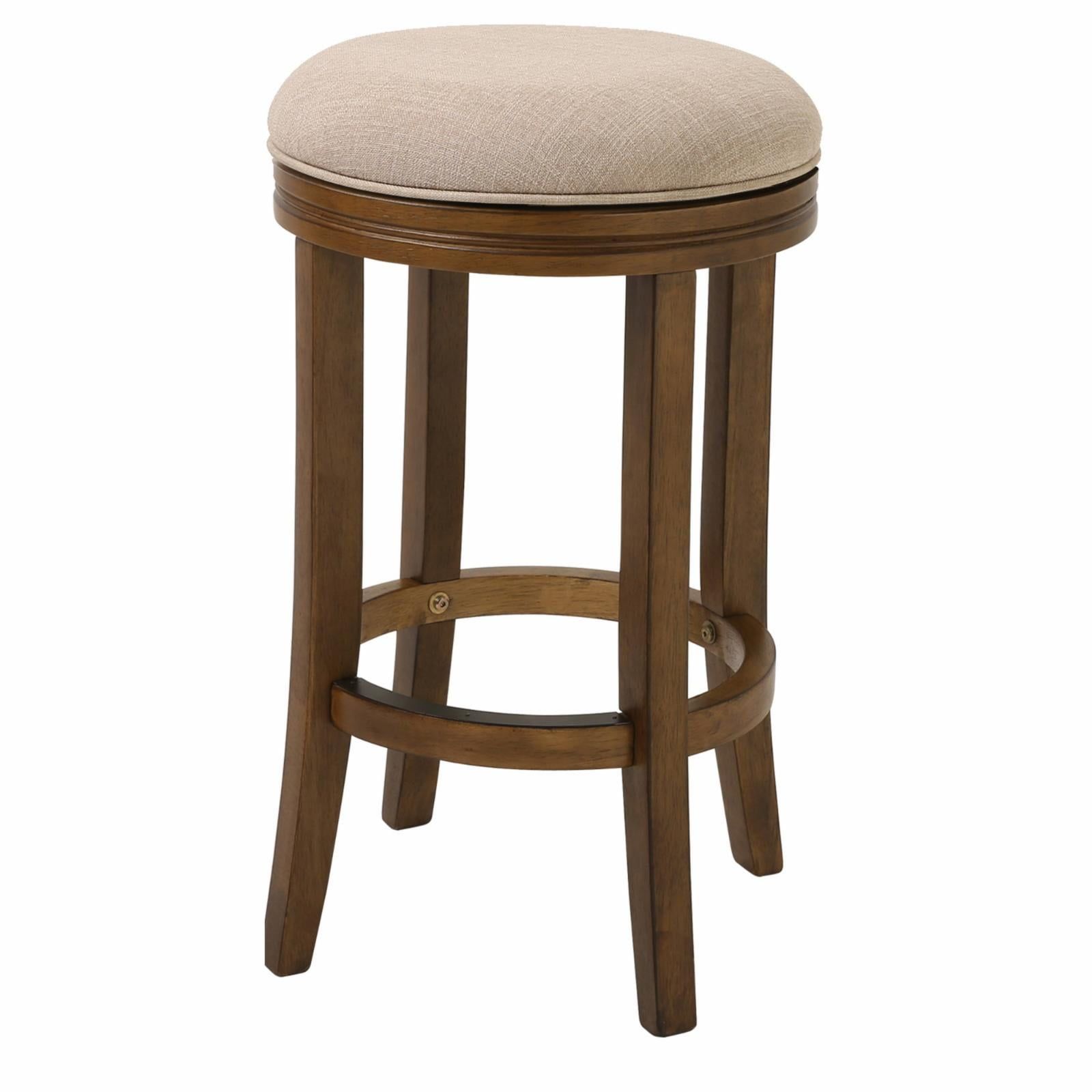 Victoria 16" Honeysuckle Cream Wooden Swivel Counter Stool