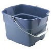 Blue 15-Quart Plastic Utility Cleaning Bucket with Pour Spout