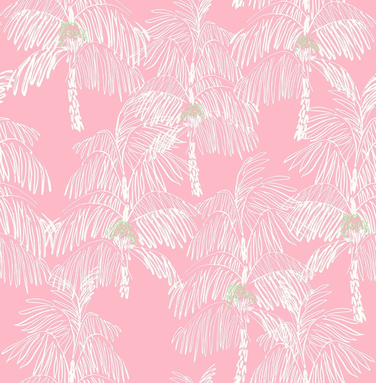 Palm Beach Flamingo Pink Vinyl Peel and Stick Wallpaper