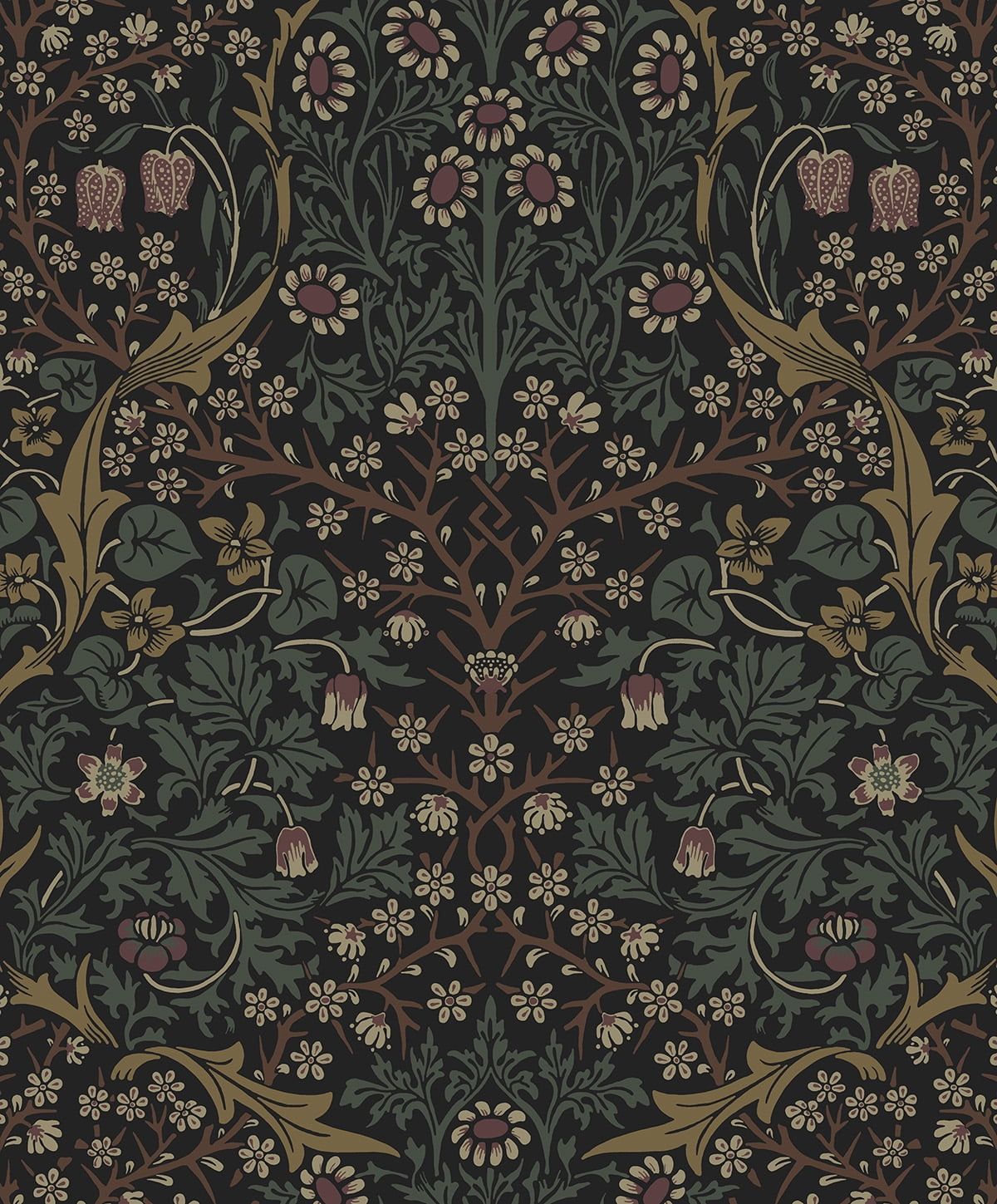 Victorian Garden Blacksmith & Cliffside Peel and Stick Wallpaper