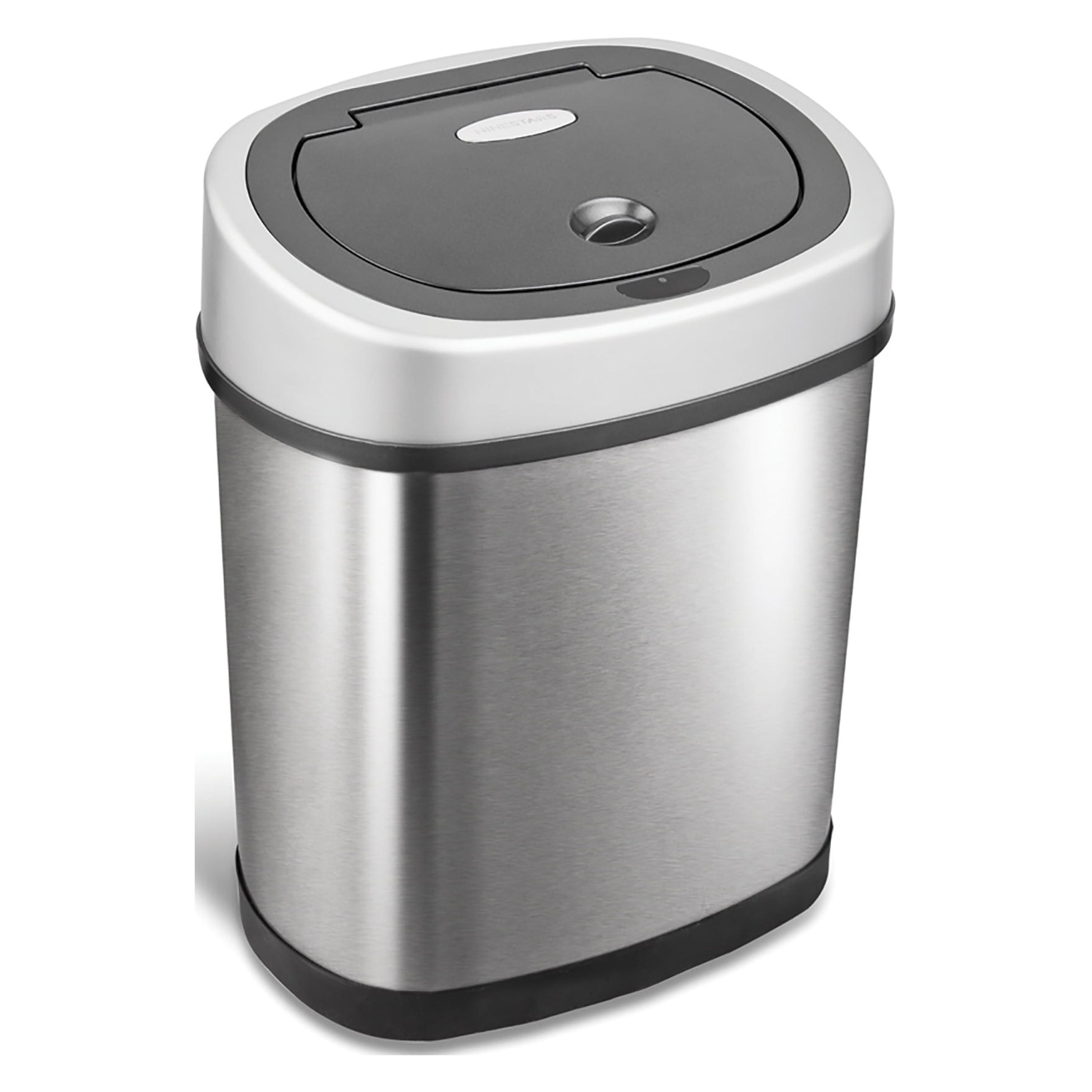 Silver Stainless Steel Touchless Motion Sensor Kitchen Trash Can