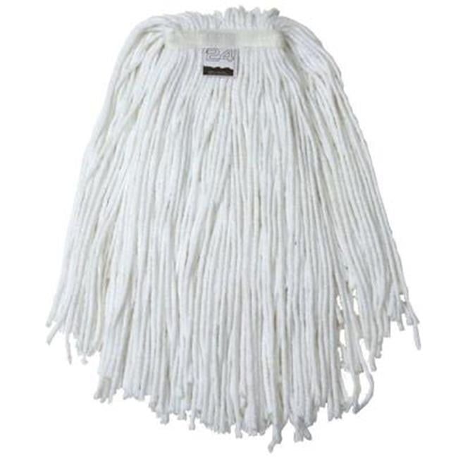 White Cotton String Mop Head with Cut-Ends, 10-inch