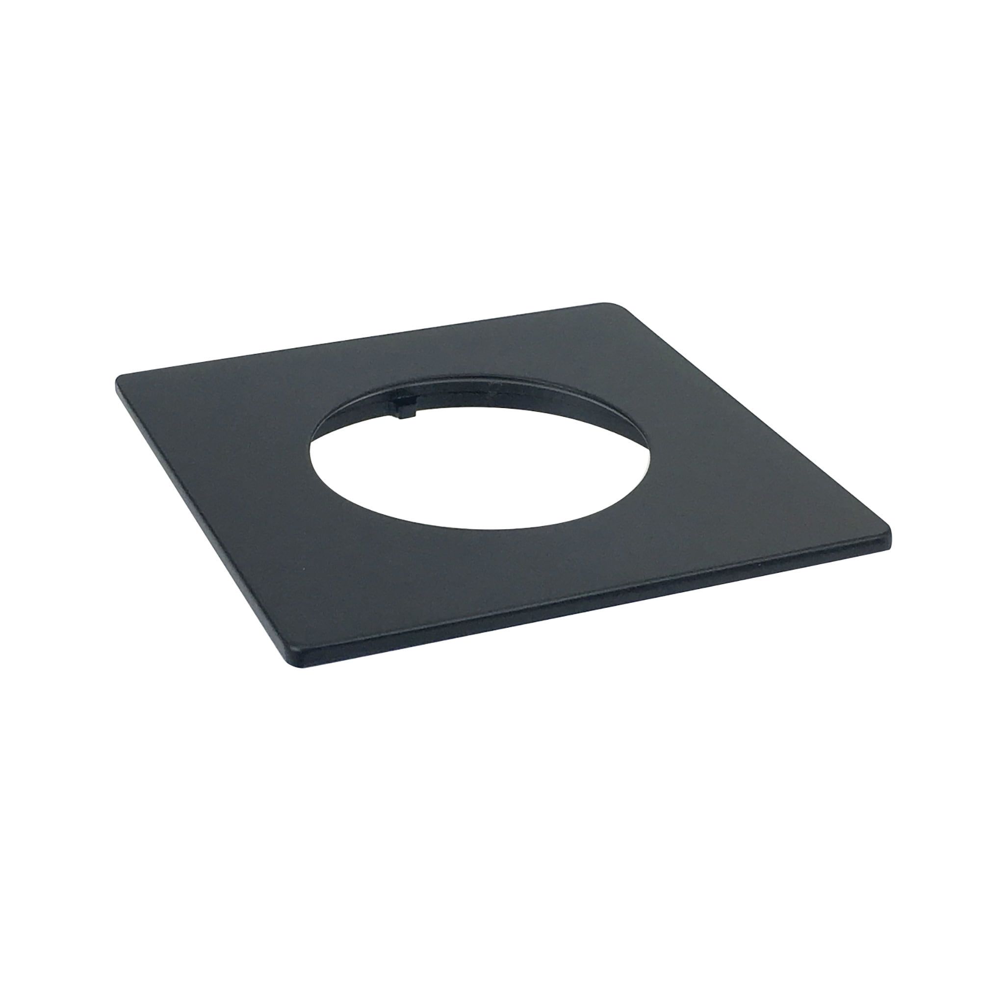 Matte Black 2" Square LED Recessed Trim