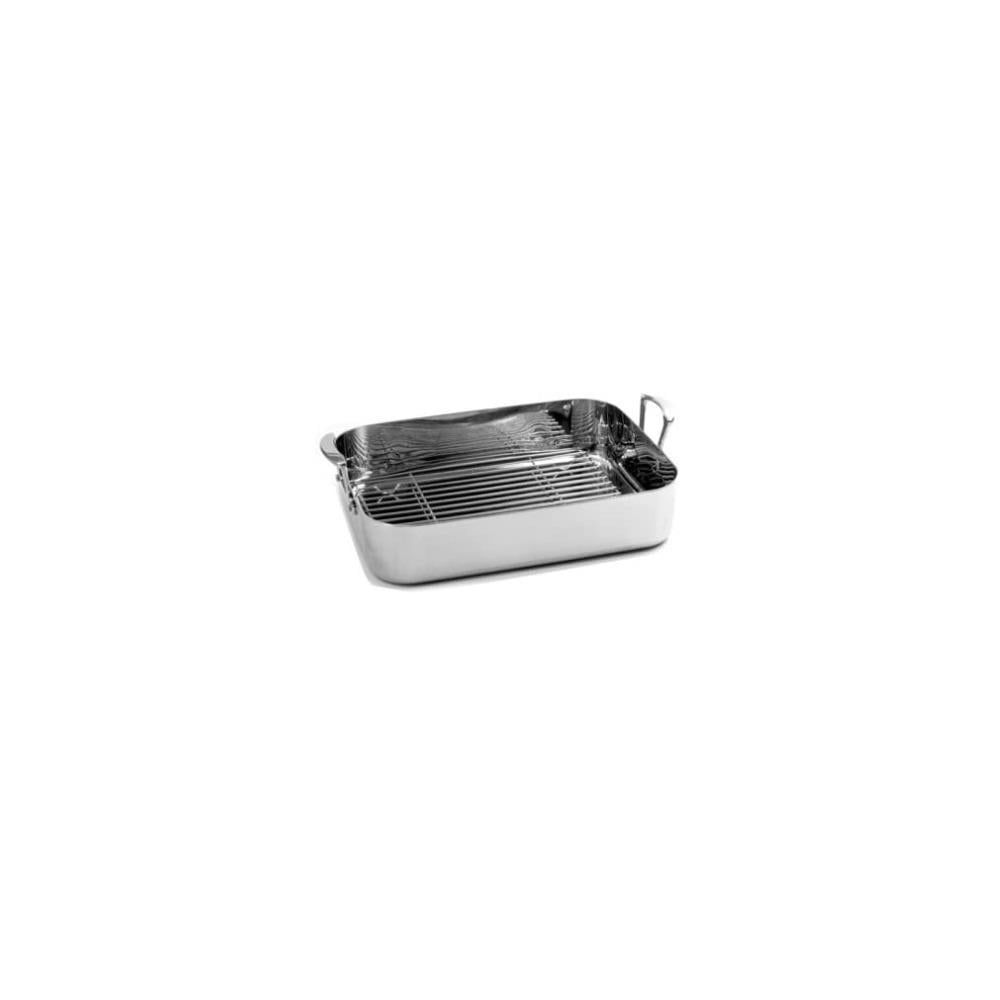 Stainless Steel Rectangle Roaster with Rack and Handles