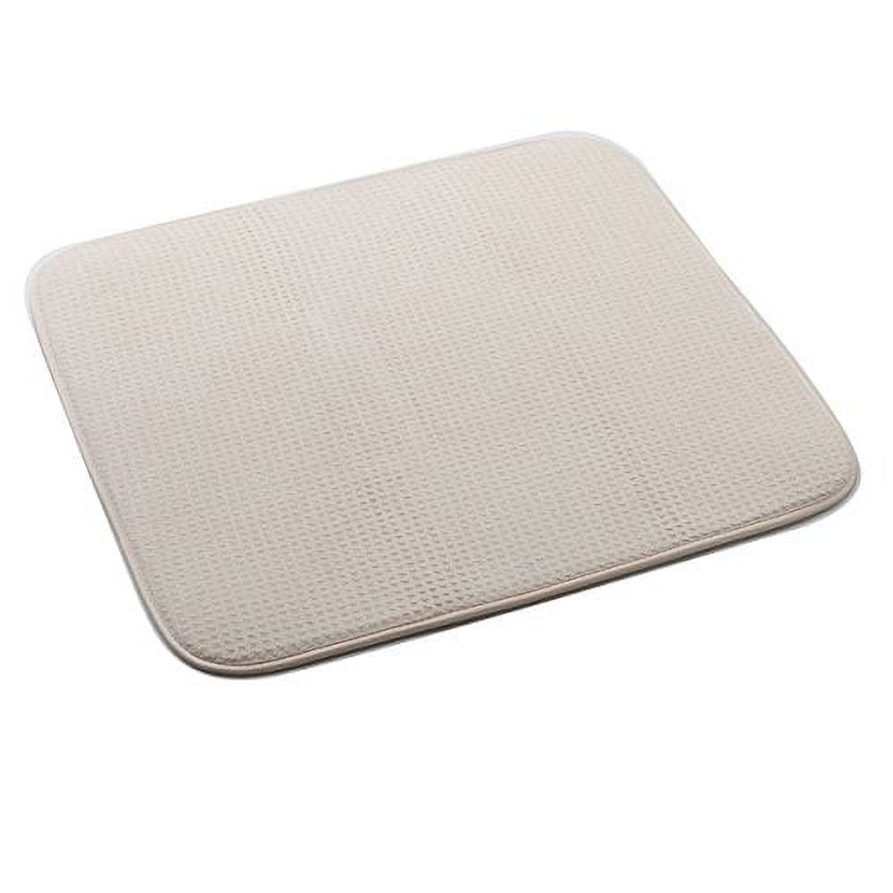 Beige Microfiber Foldable Dish Drying Mat