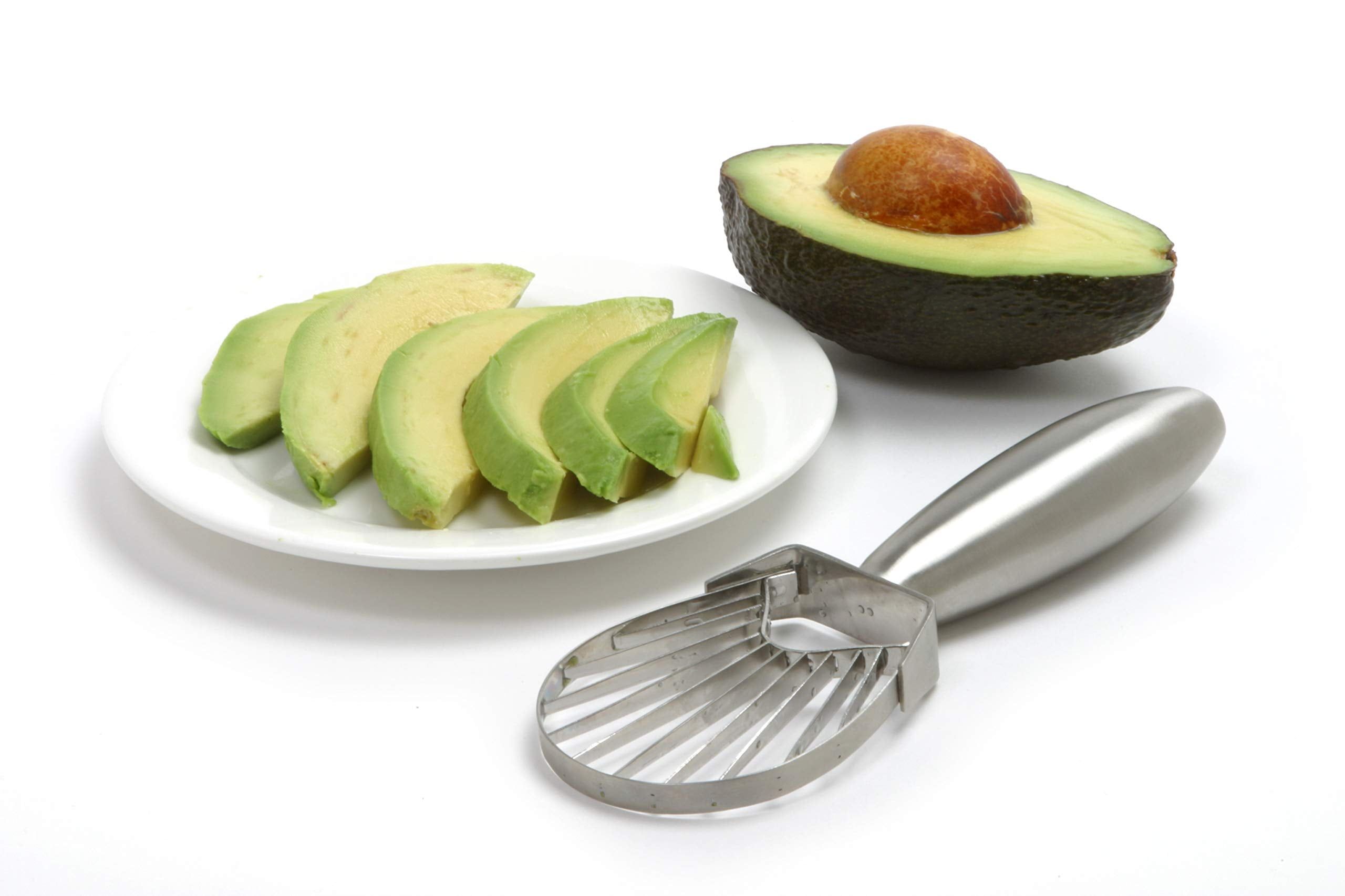 Stainless Steel Avocado Slicer with Ergonomic Handle