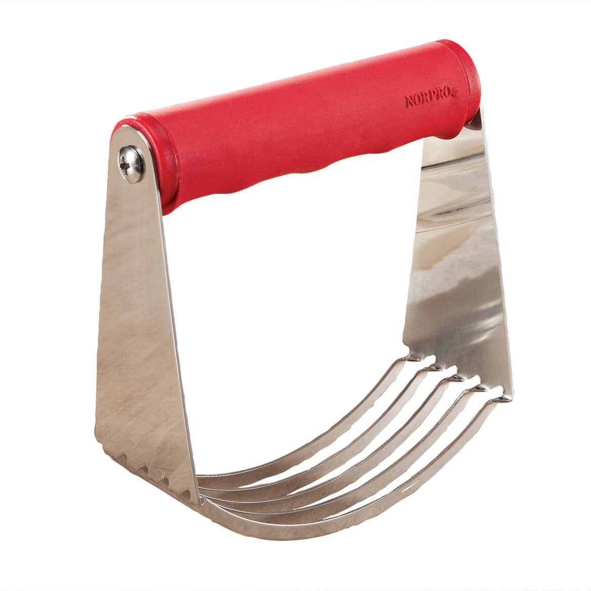 Red Grip-Ez Stainless Steel Pastry Blender