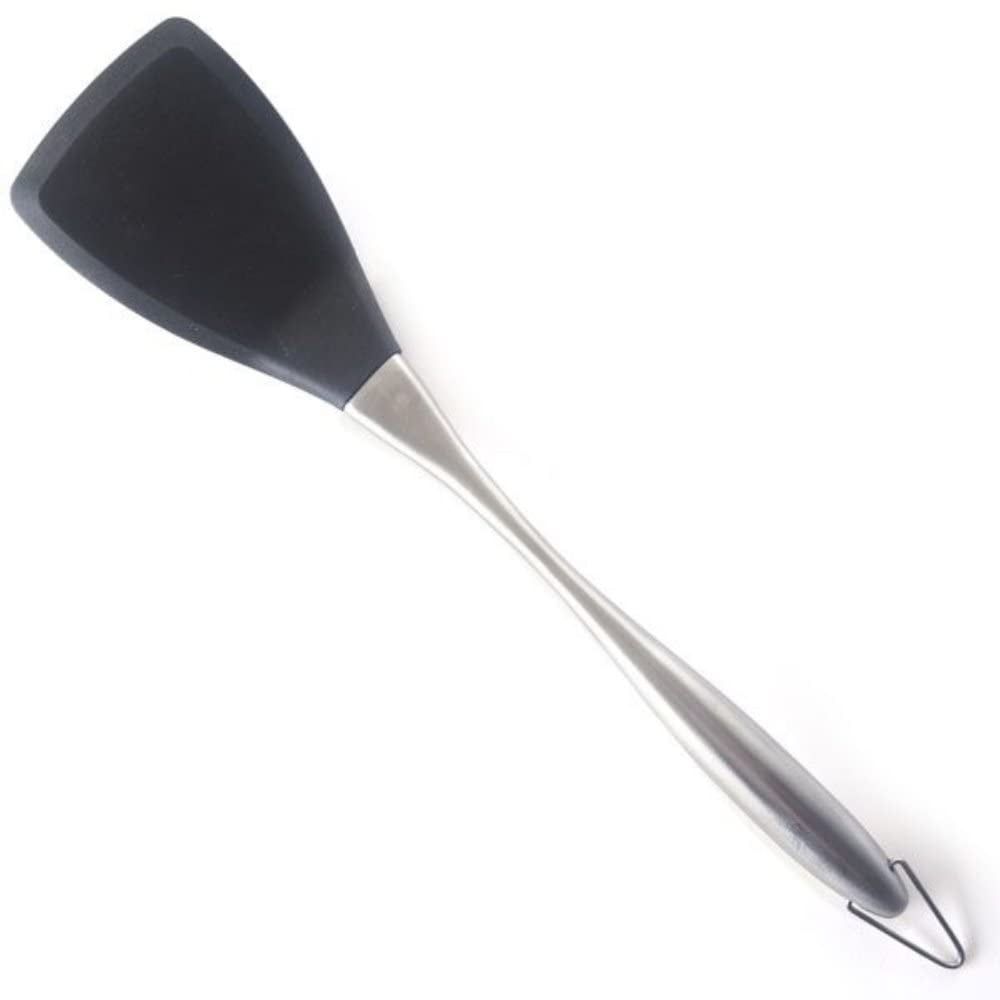 13.75" Black Silicone and Stainless Steel Turner