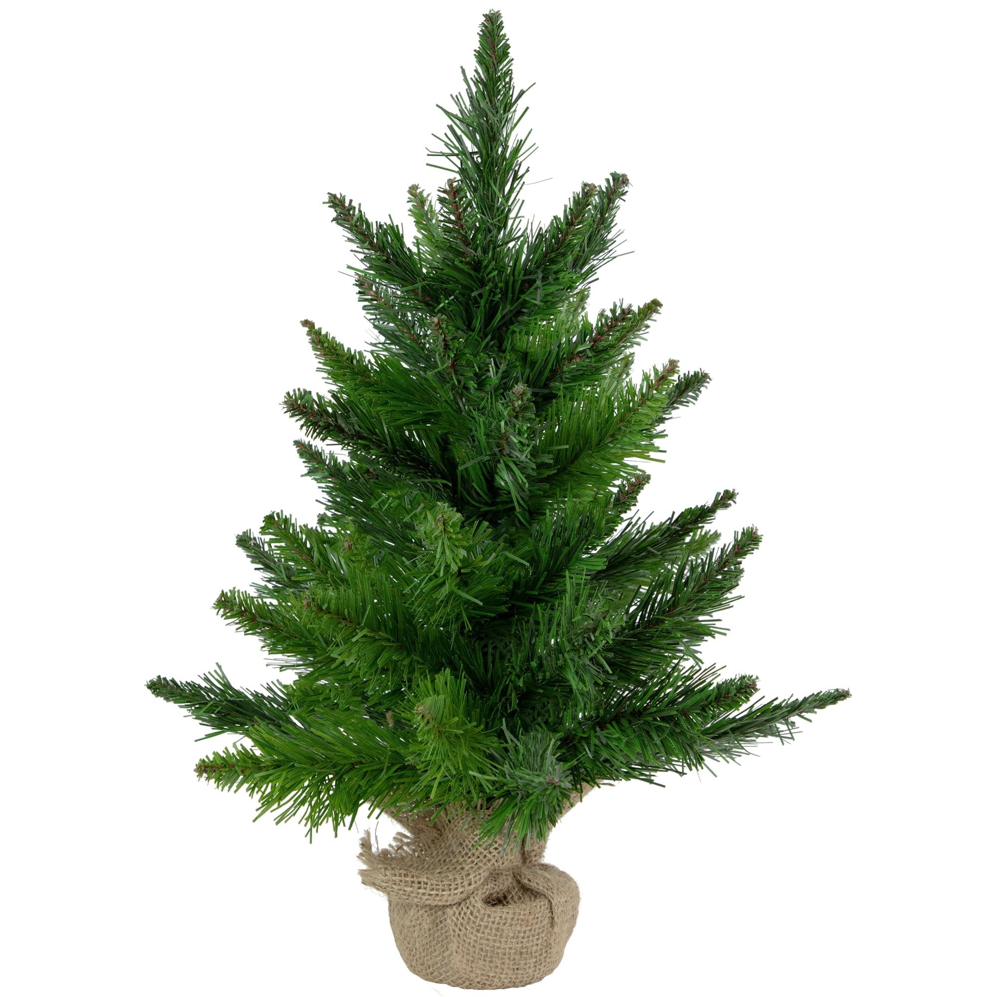 Mini Balsam Pine Artificial Christmas Tree with Burlap Base