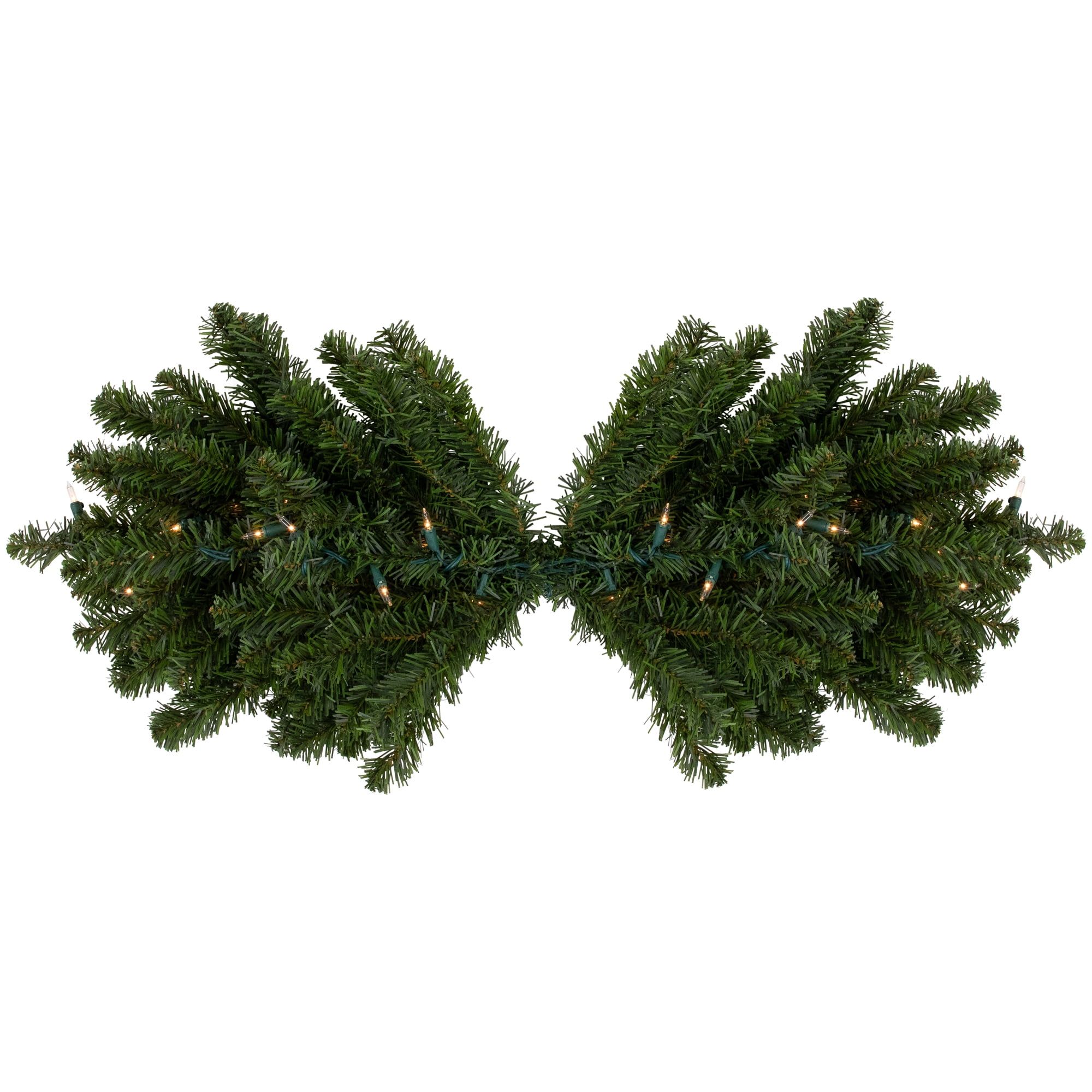 Enchanted Glow 32" Canadian Pine Pre-Lit Outdoor Christmas Swag