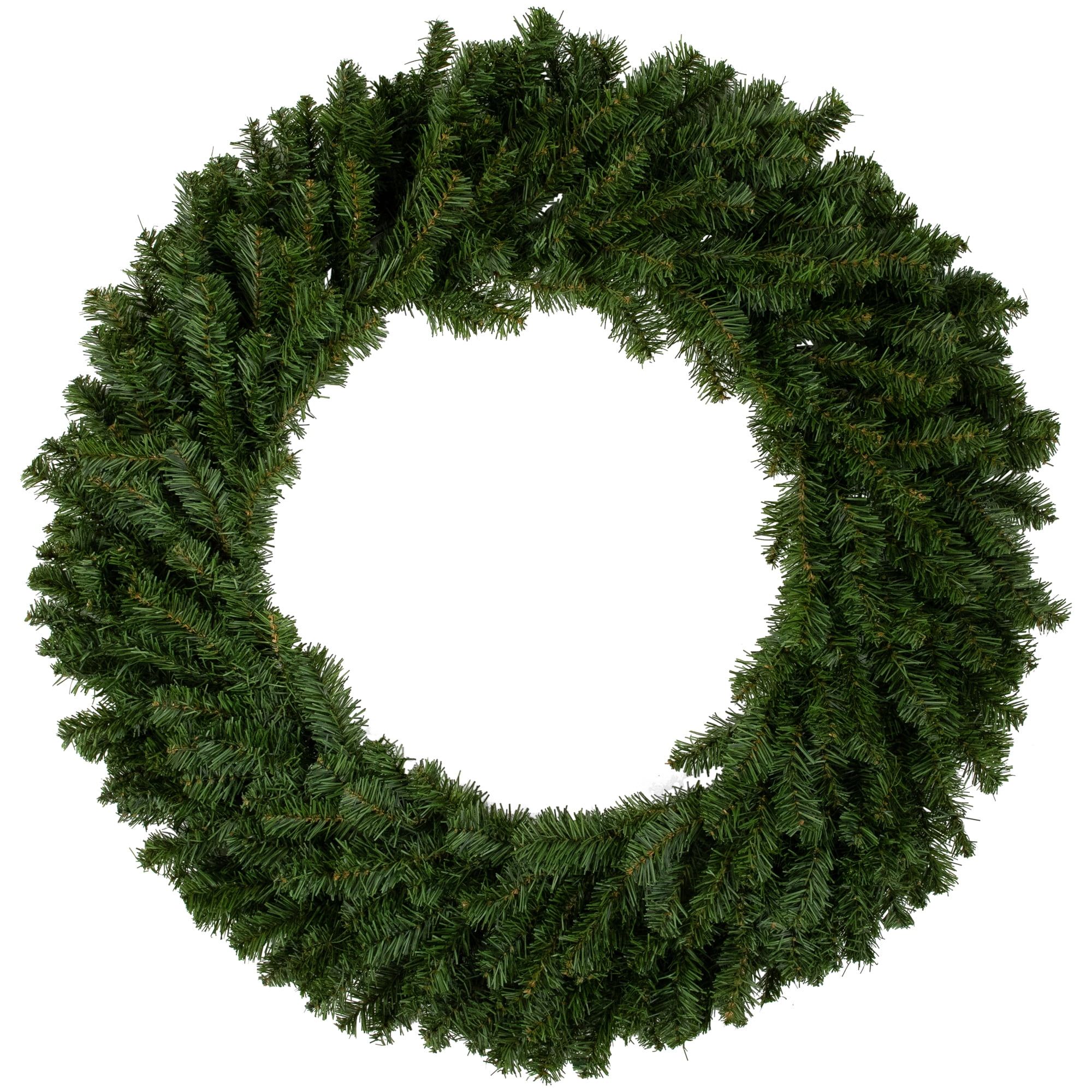 Lush Two-Tone Canadian Pine 36" Artificial Christmas Wreath - Unlit