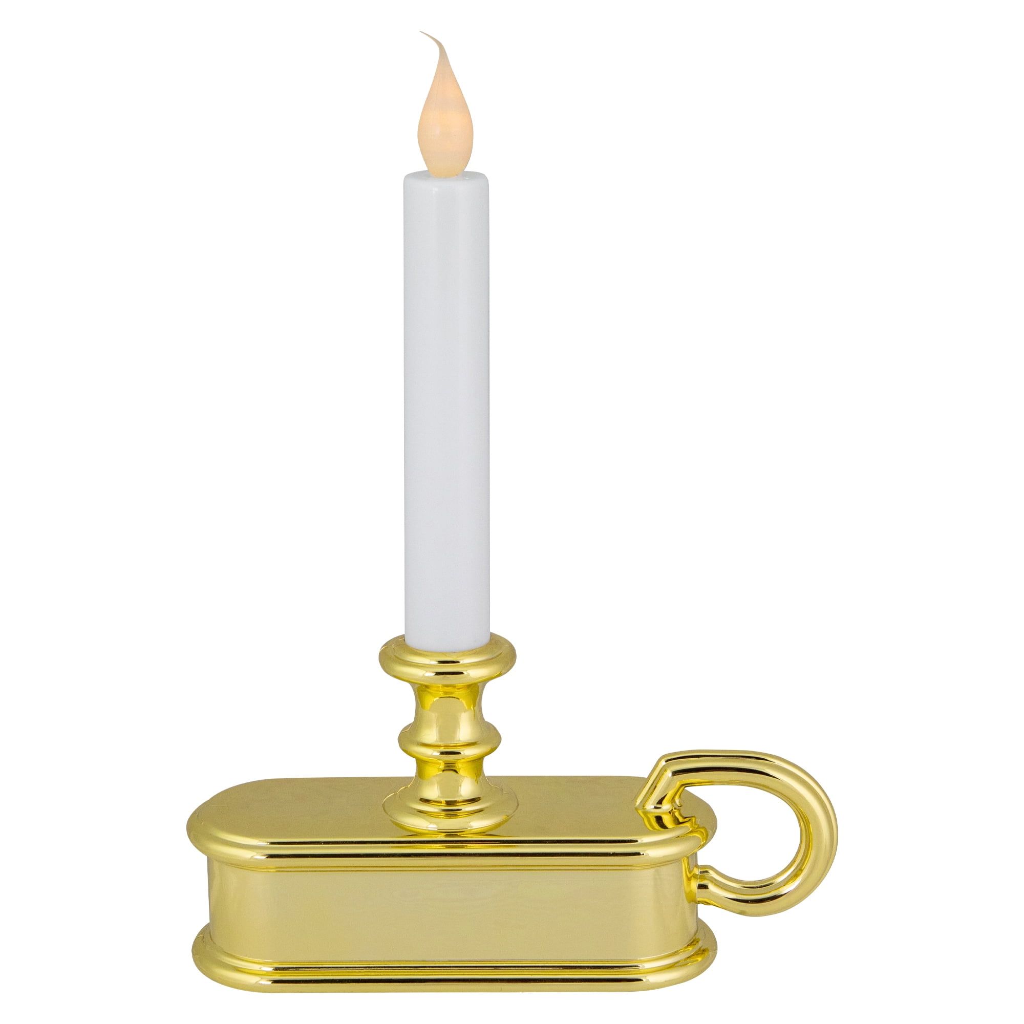 9.5" Gold LED Flameless Christmas Candle Lamp