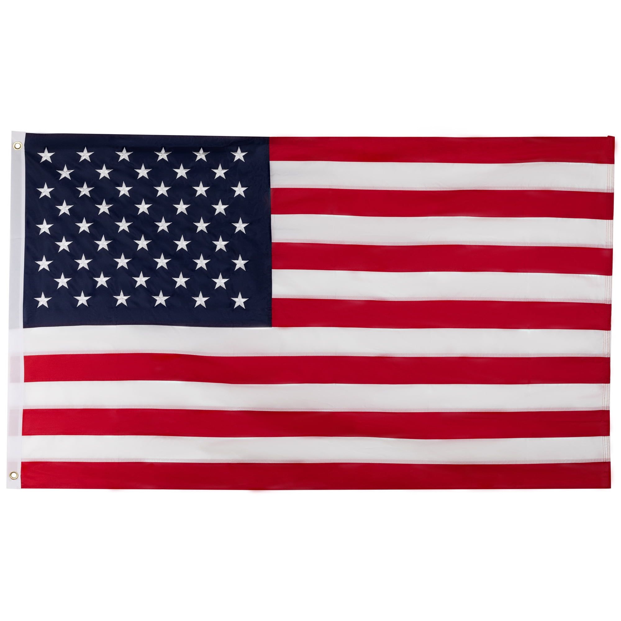 Patriotic Red White and Blue Embroidered USA Flag