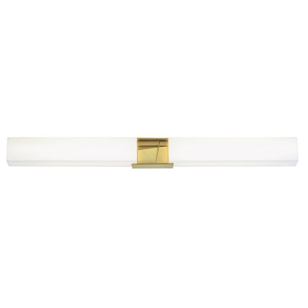 Artemis Satin Brass 36" LED Vanity Light with Dimmable Acrylic Diffusers