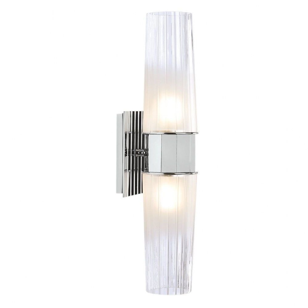 Icycle Chrome Cylinder Dimmable Sconce 18.75" H