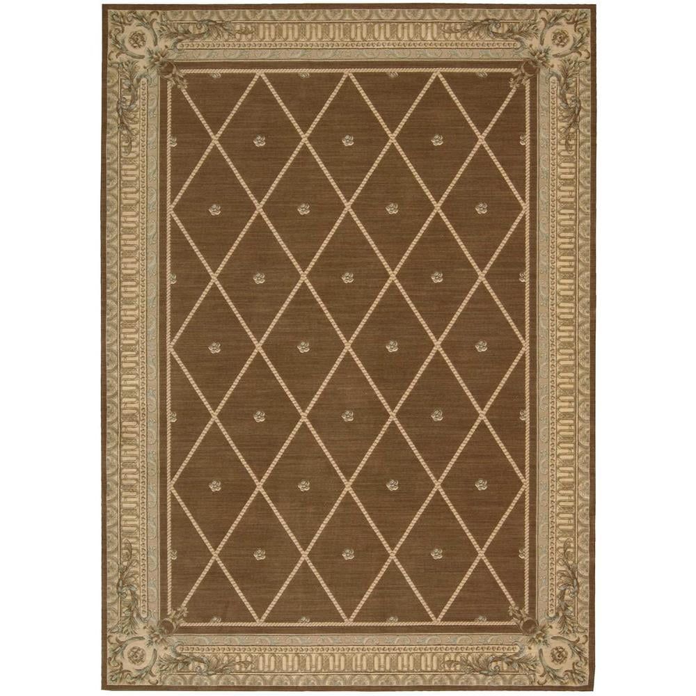 Regal Mink Diamond Wool Runner Rug 2'x2'9"