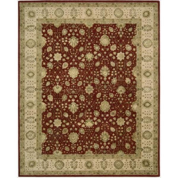 Handmade Red Wool 8' x 10' Traditional Persian Area Rug
