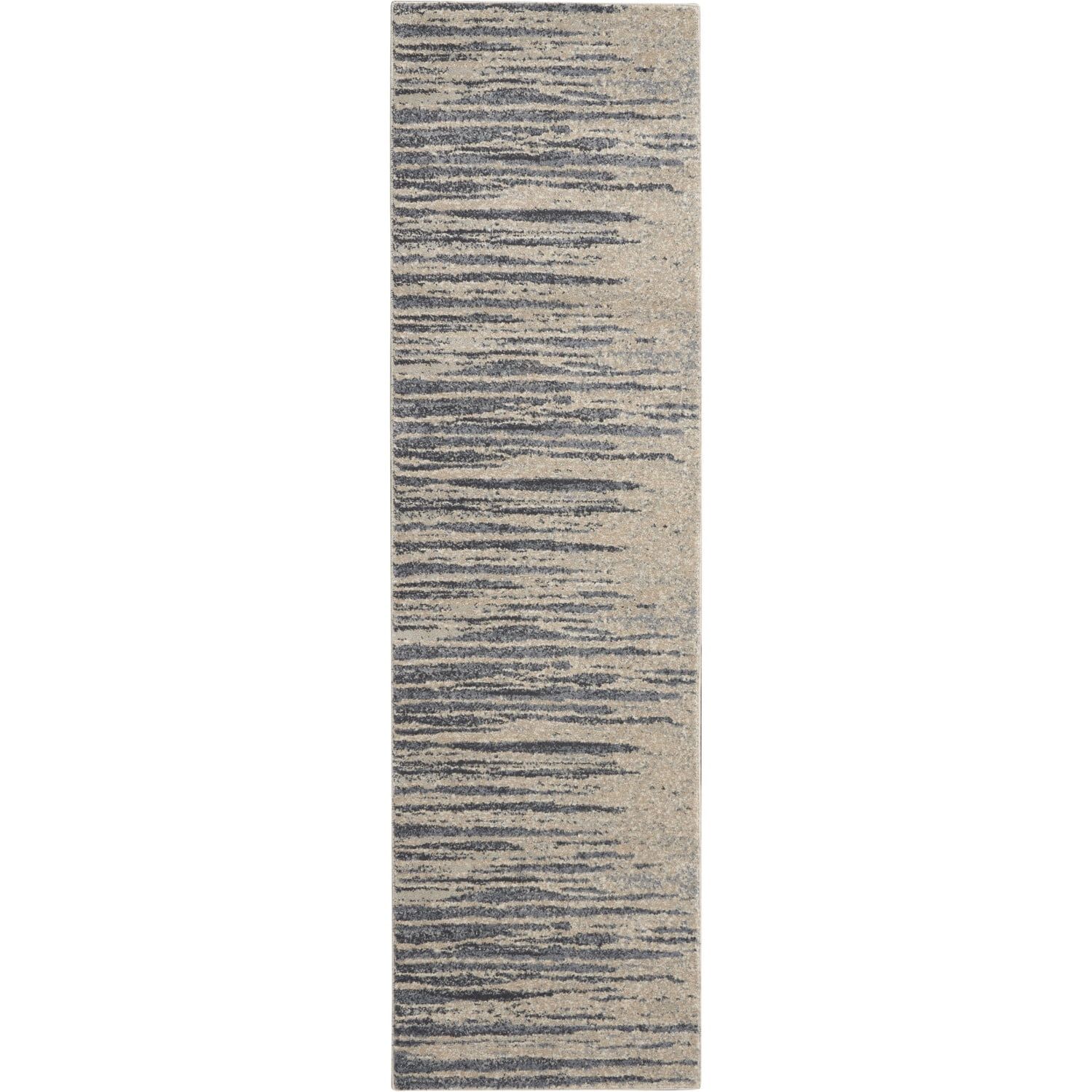 Abstract Blue Moroccan Celebration Synthetic Runner Rug 2'2" x 7'6"