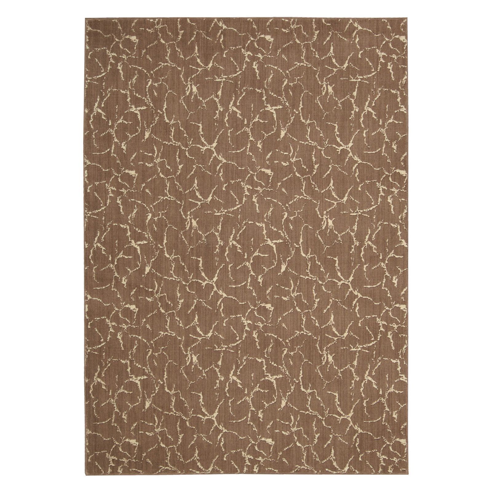 Fawn 5' x 7' Wool and Viscose Rectangular Area Rug