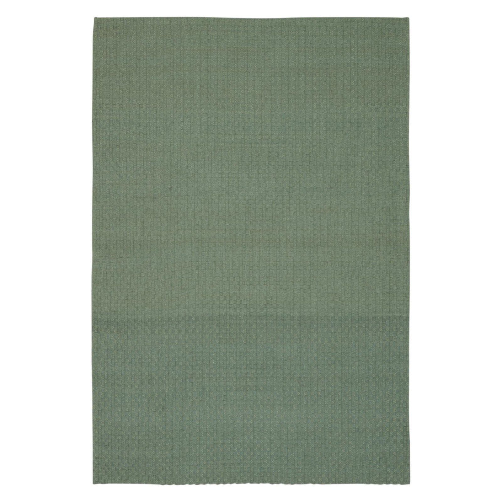 Coastal Breeze Aqua Flat-Woven Jute 5' x 7' Area Rug