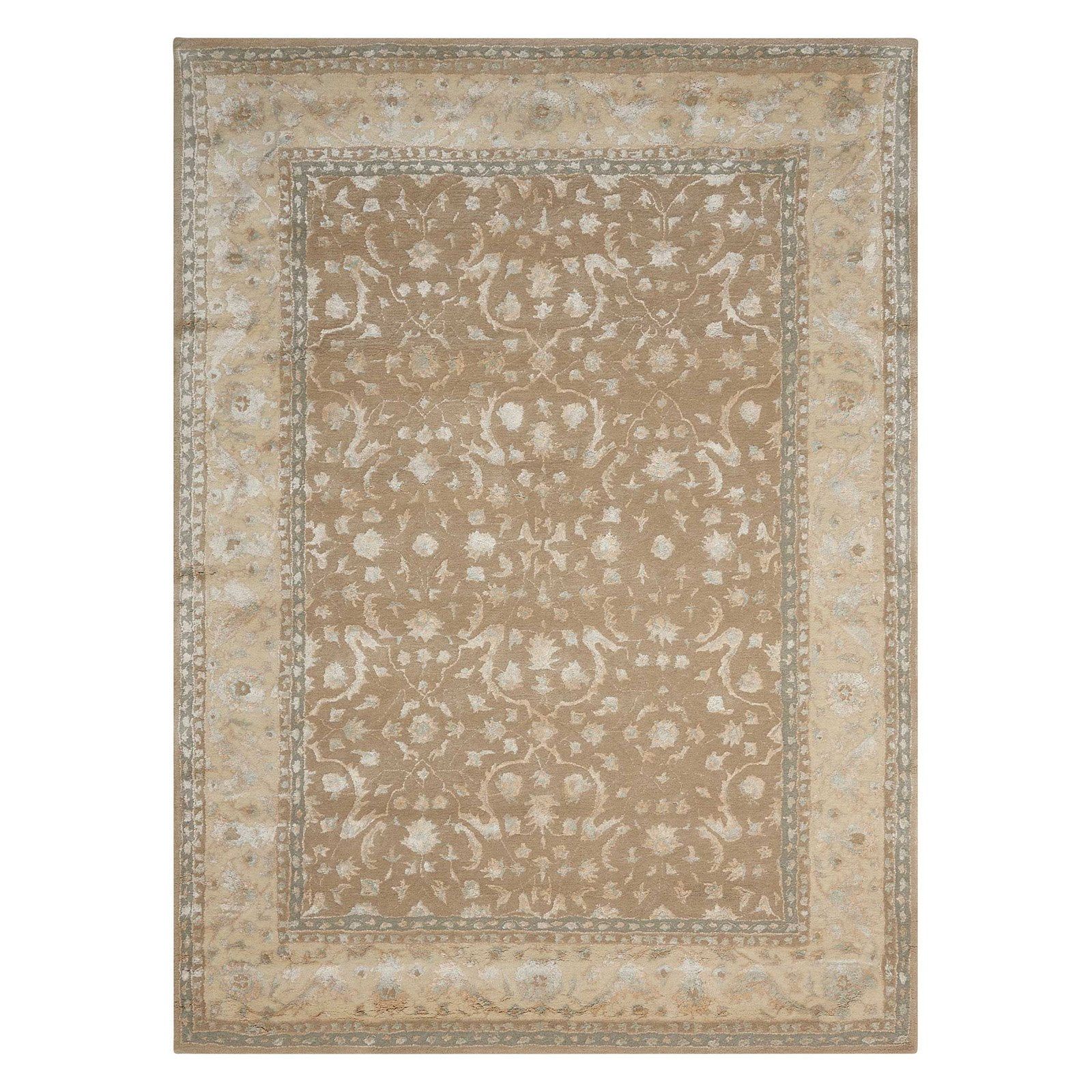 Transitional Symphony Gray Hand-tufted Wool & Viscose 5' x 7' Area Rug