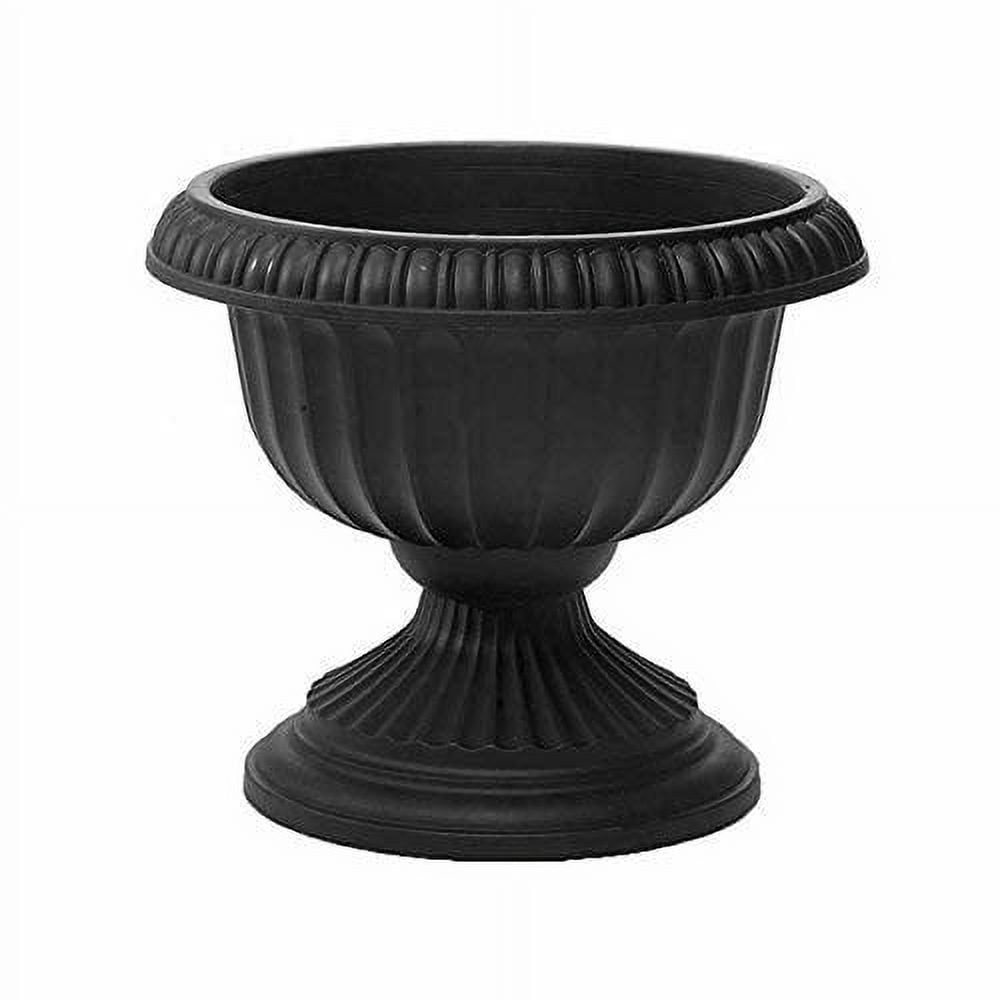 Elegant Grecian 18" Round Stone Planter, Multicolor