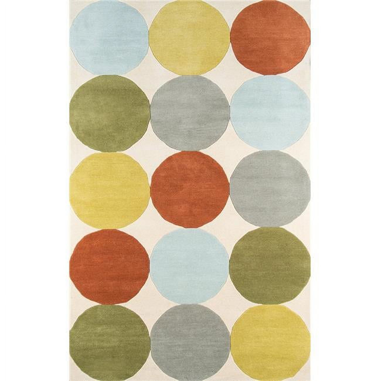 Handmade Woolen Splendor 9' x 12' Multicolor Geometric Area Rug