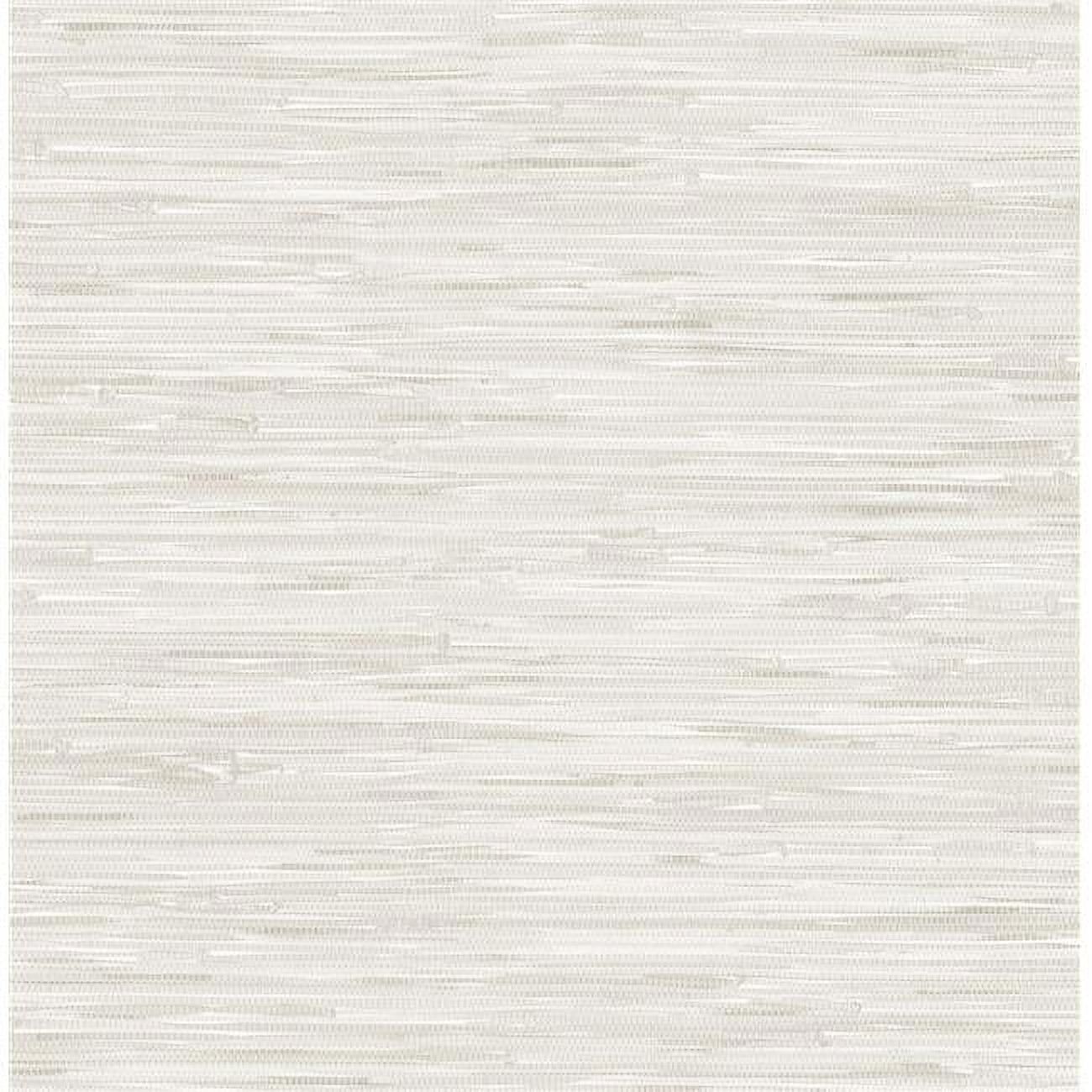 Cream Grasscloth Embossed Peel and Stick Wallpaper