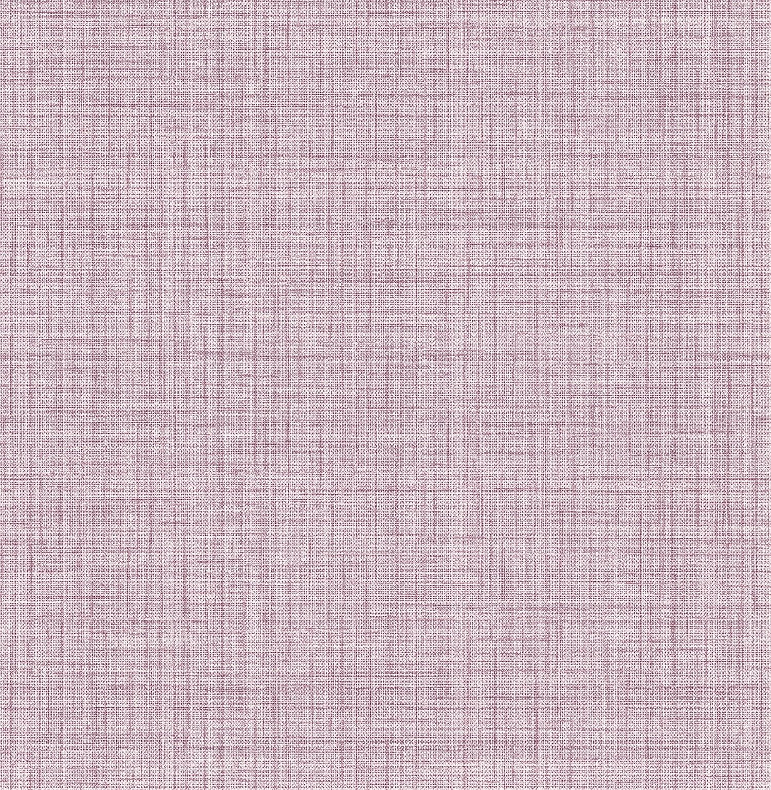 Purple Textured Faux Fabric Peel and Stick Wallpaper