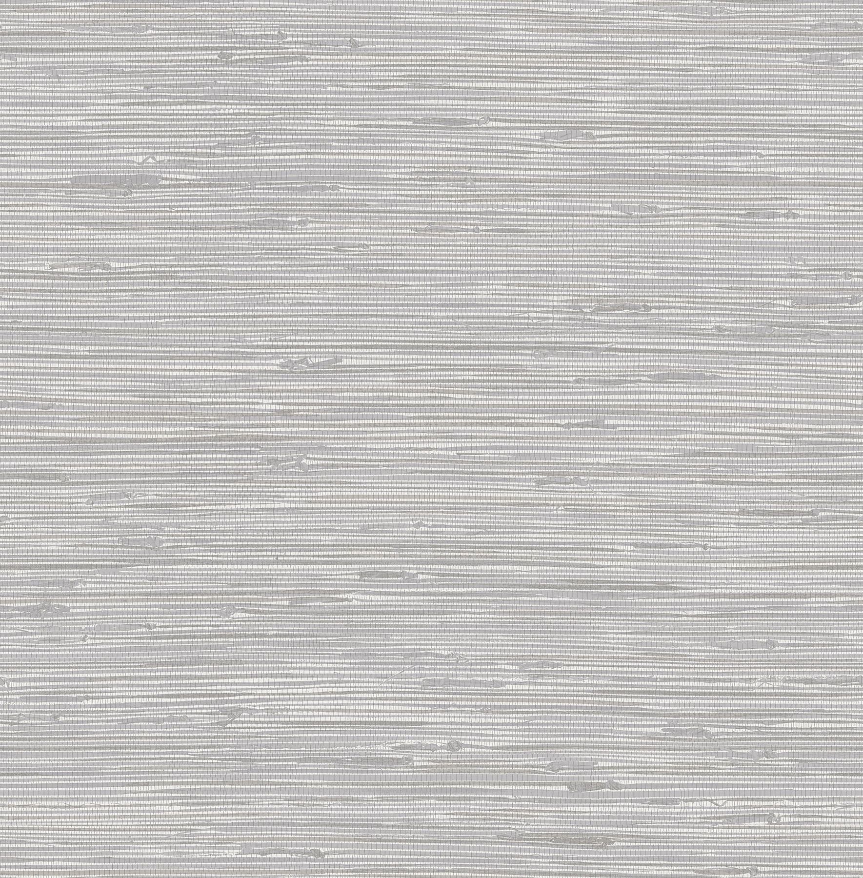 Tibetan Silver Grasscloth Peel and Stick Vinyl Wallpaper