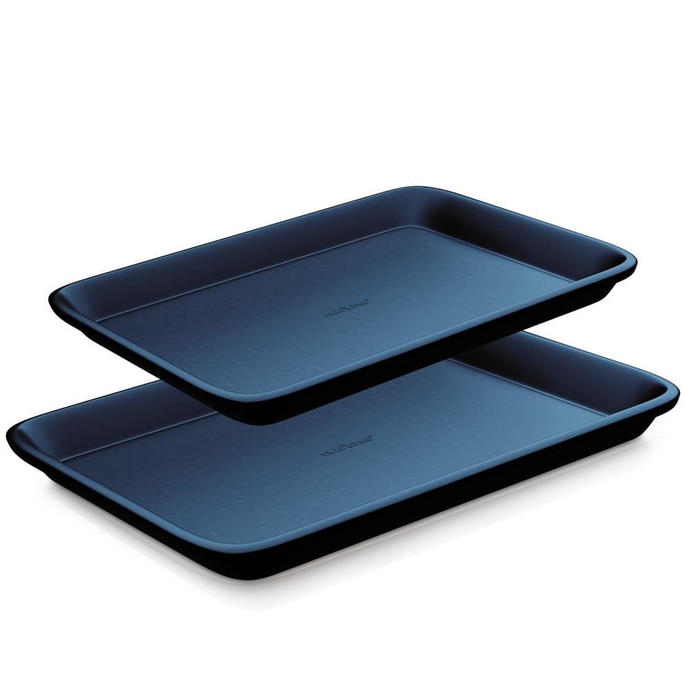 Blue Carbon Steel Non-Stick Cookie Sheet Set