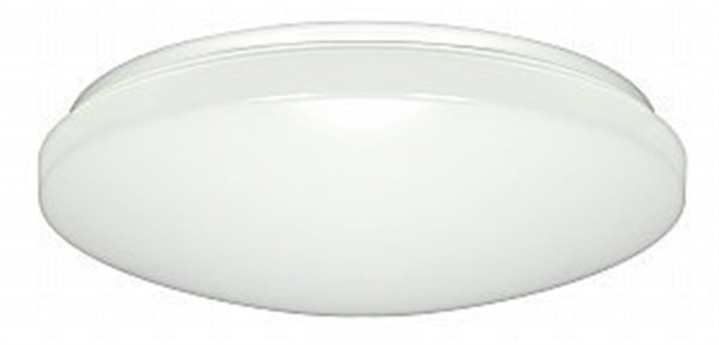 White 14" LED Flush Mount Light with Occupancy Sensor