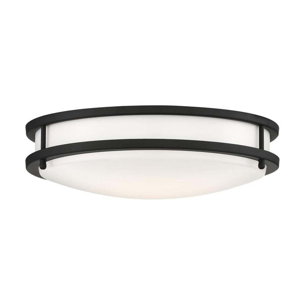 Matte Black 13" LED Flush Mount Ceiling Light