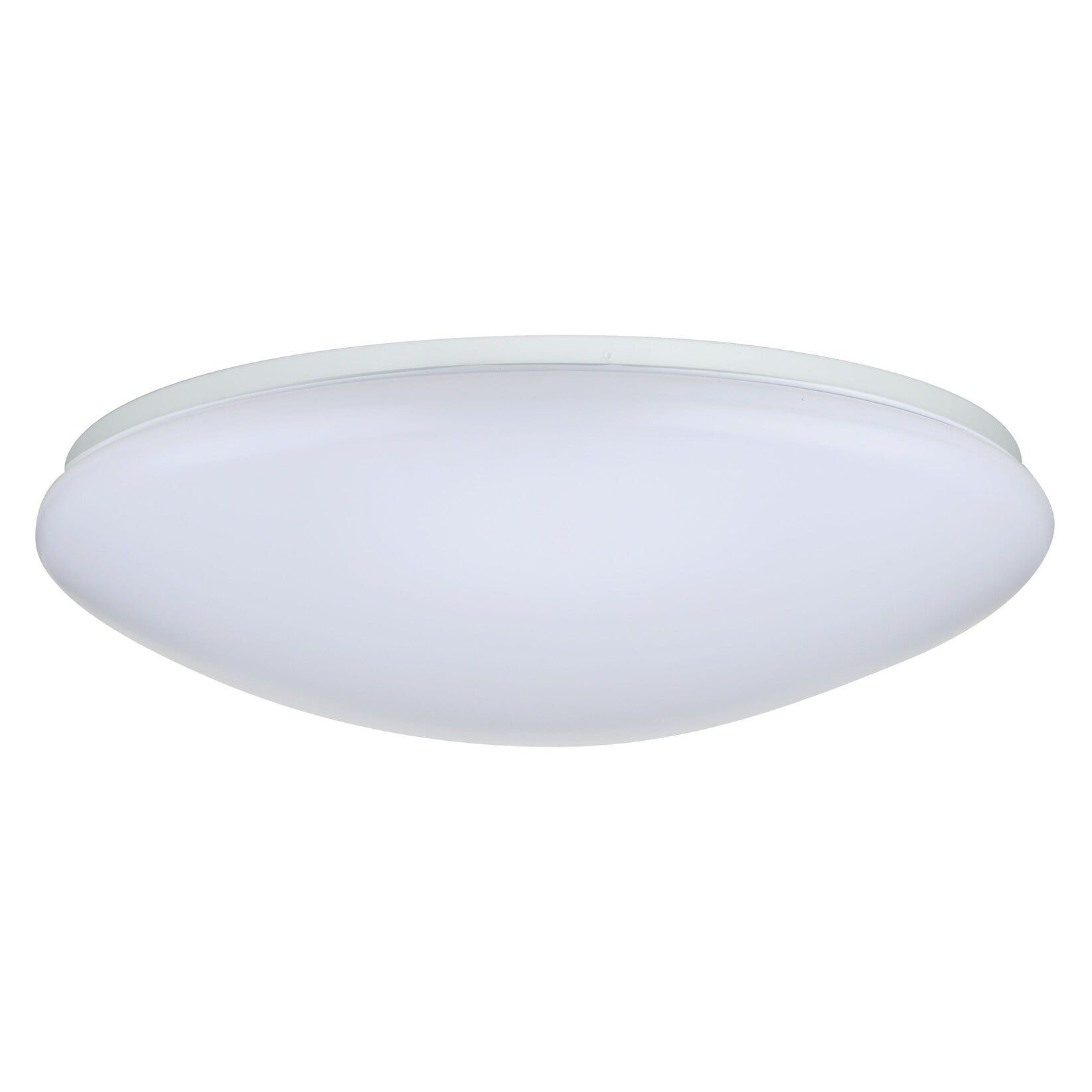 19-Inch White Acrylic LED Flush Mount Light