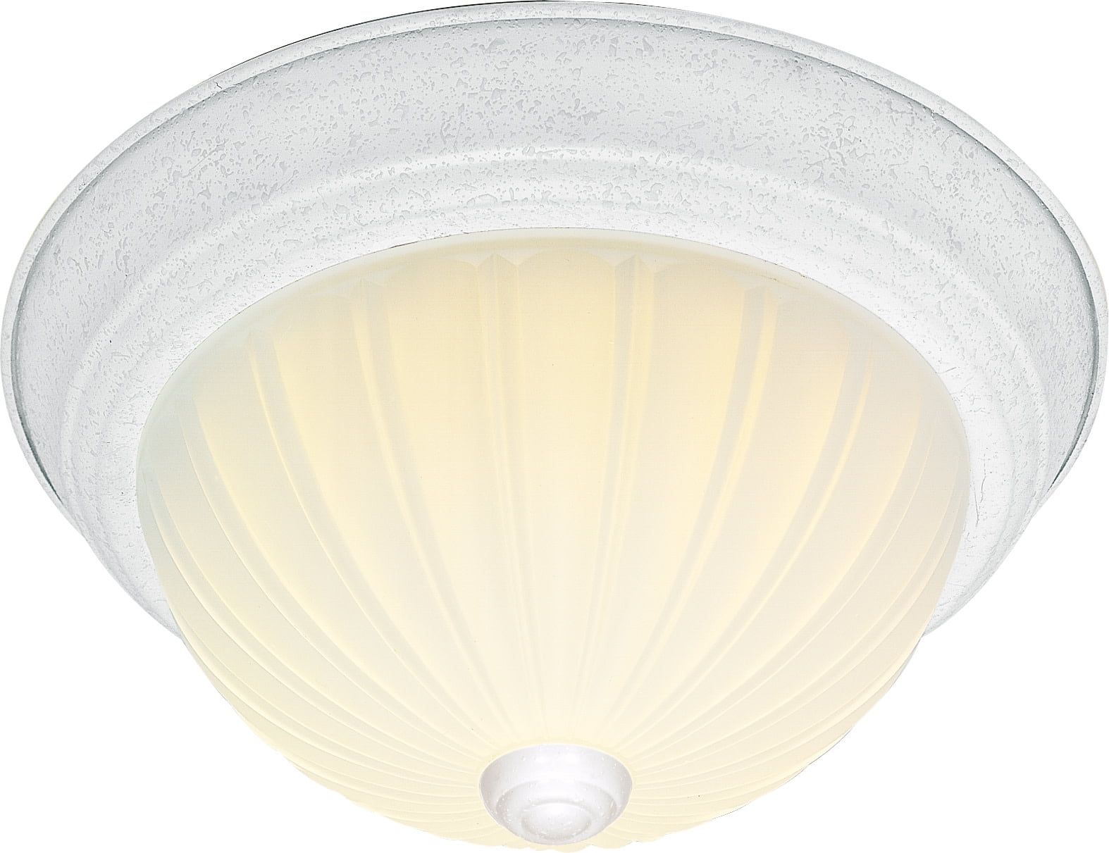 White Frosted Glass 15" Flush Mount Ceiling Light