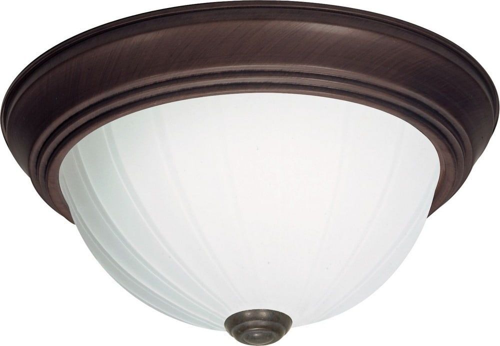 Elegant Old Bronze 13.25'' Wide Flush Mount Bowl Ceiling Light