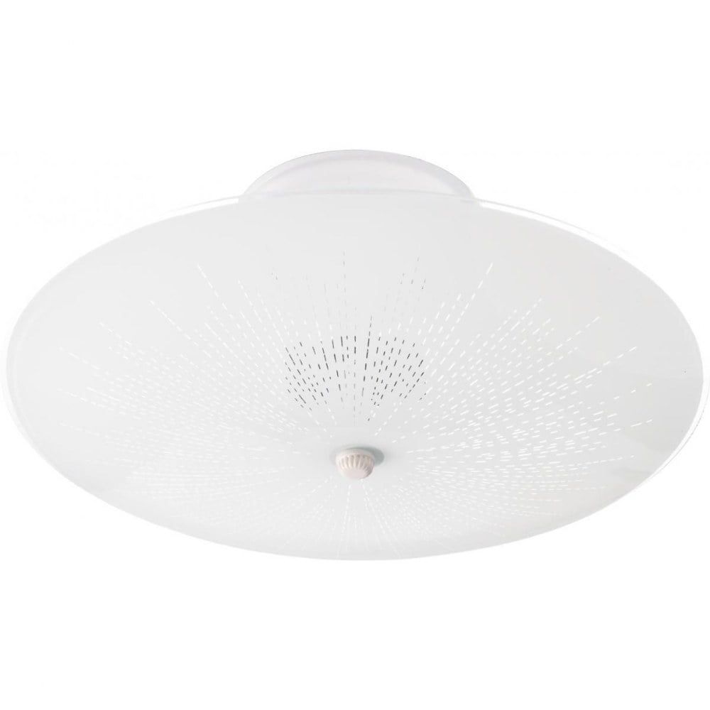 Sunburst White 12" Energy Star Indoor/Outdoor Flush Mount Ceiling Light