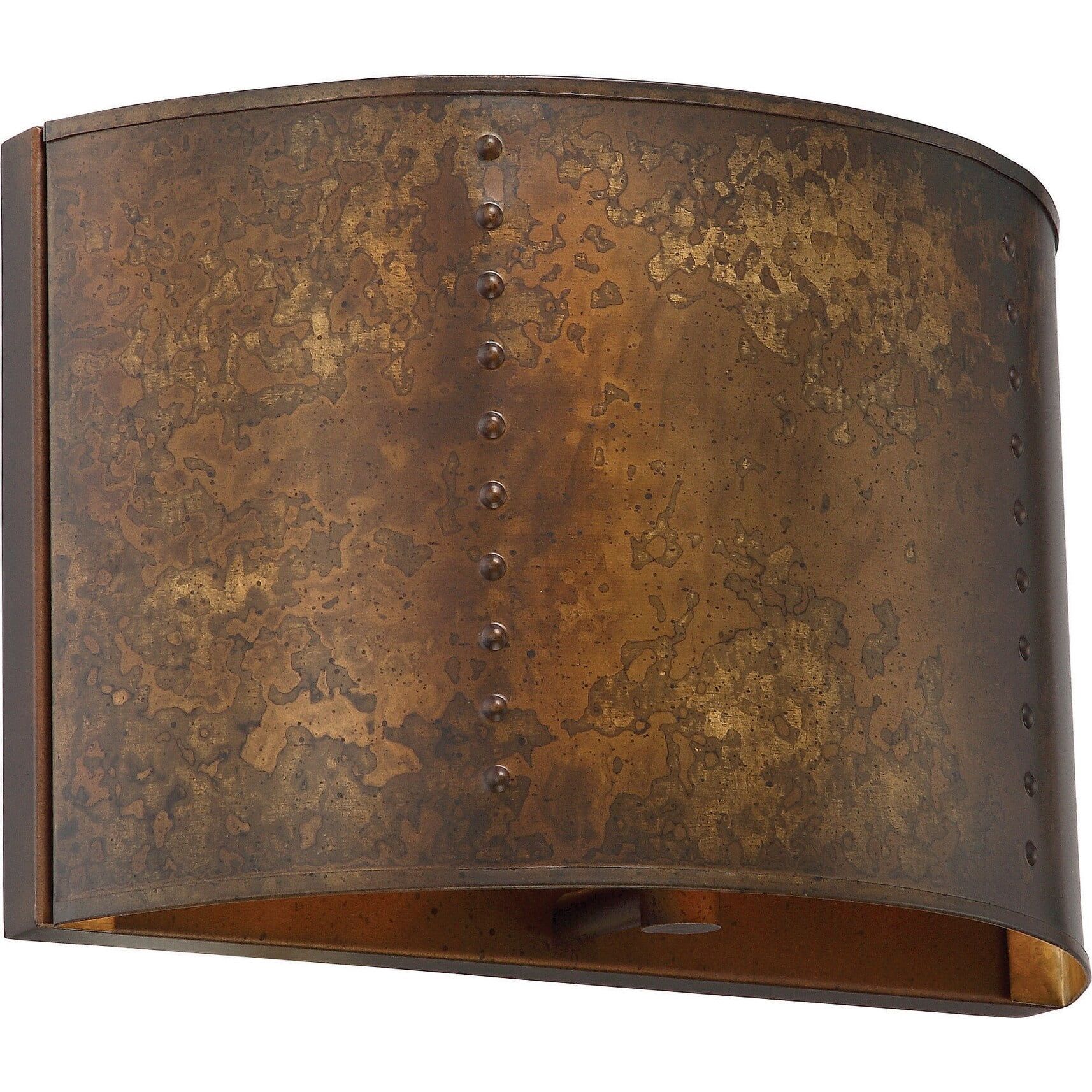 Kettle 8'' Weathered Oxidized Bronze/Brass 1-Light Wall Sconce