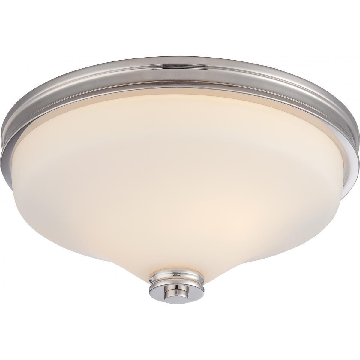 Sara Collection 6'' Transitional LED Flush Mount in Polished Nickel