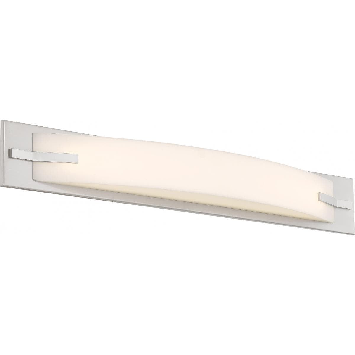 Modern Bow Brushed Nickel 31" LED Vanity Light