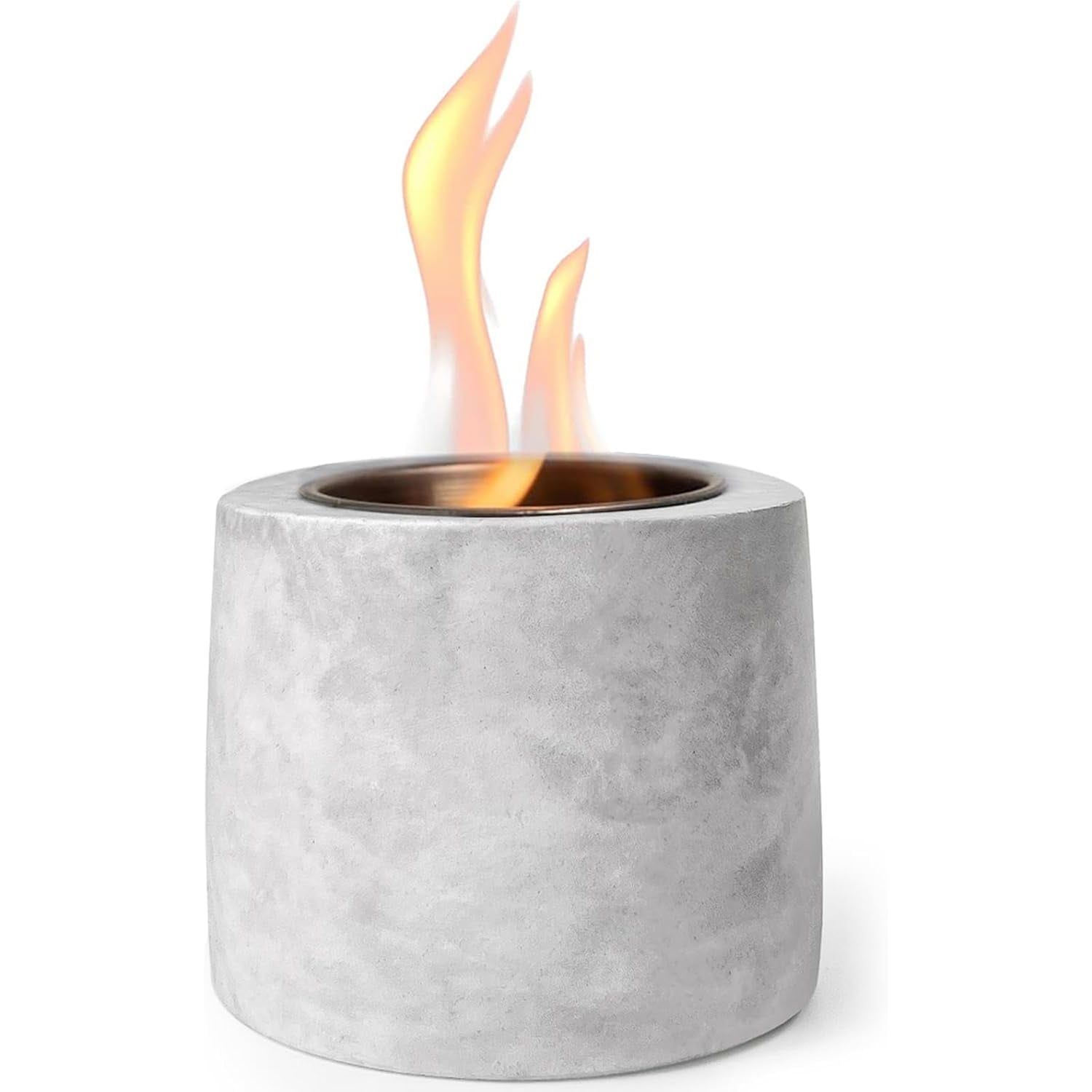 Light Gray Concrete Tabletop Ethanol Fire Pit