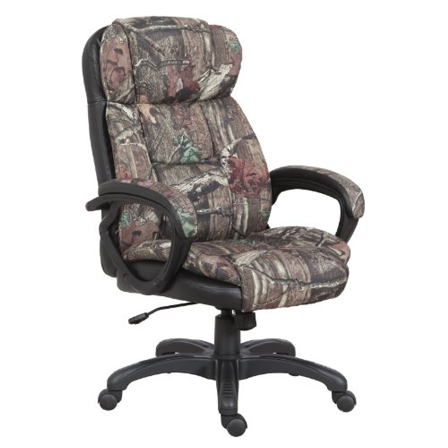 Mossy Oak Camouflage Executive Swivel Chair with Padded Armrests