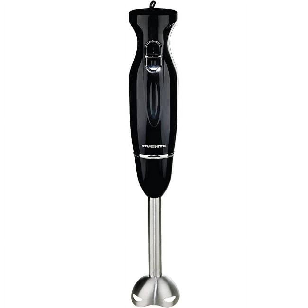 Ovente Black Stainless Steel Variable Speed Immersion Blender