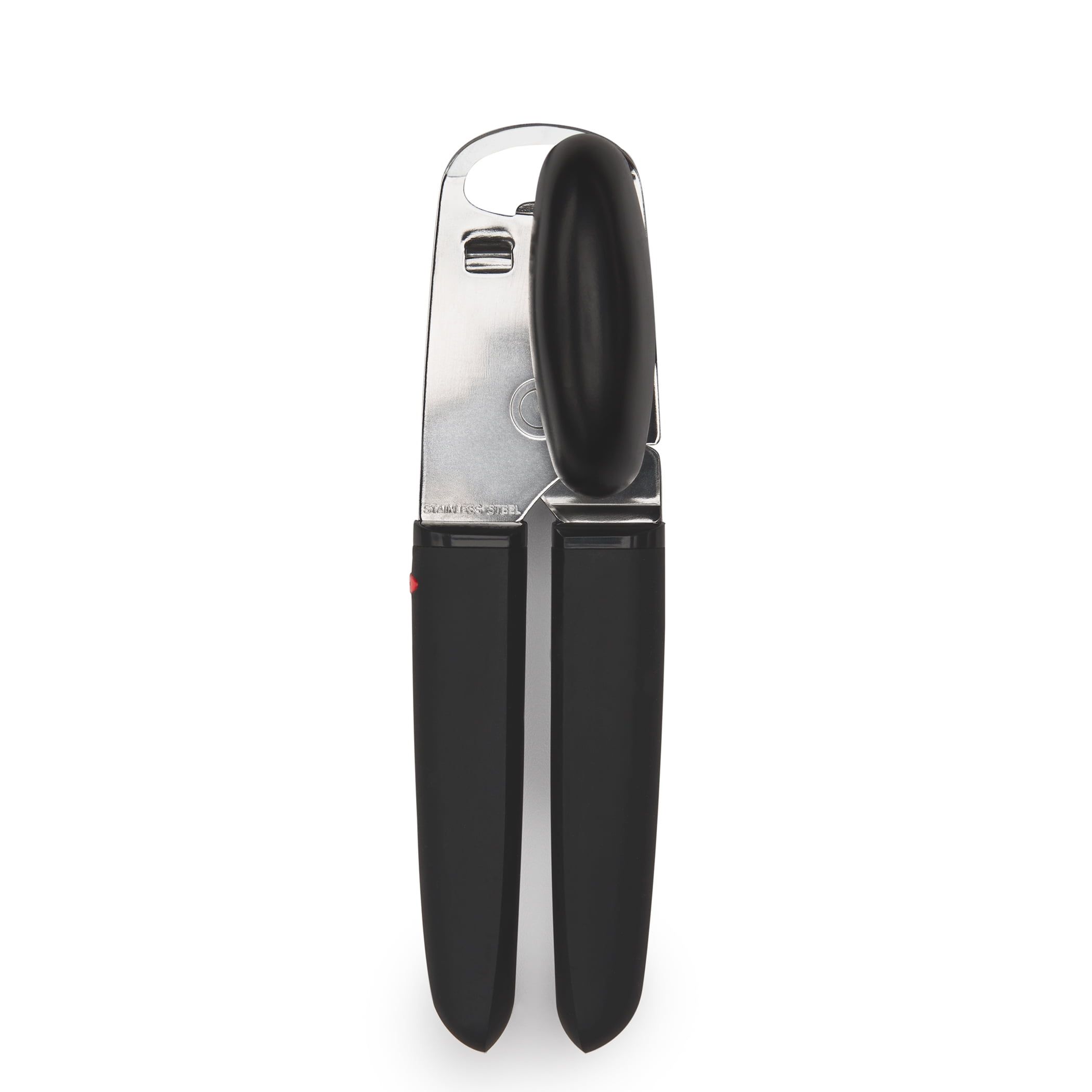 Black Stainless Steel Soft Handled Can Opener