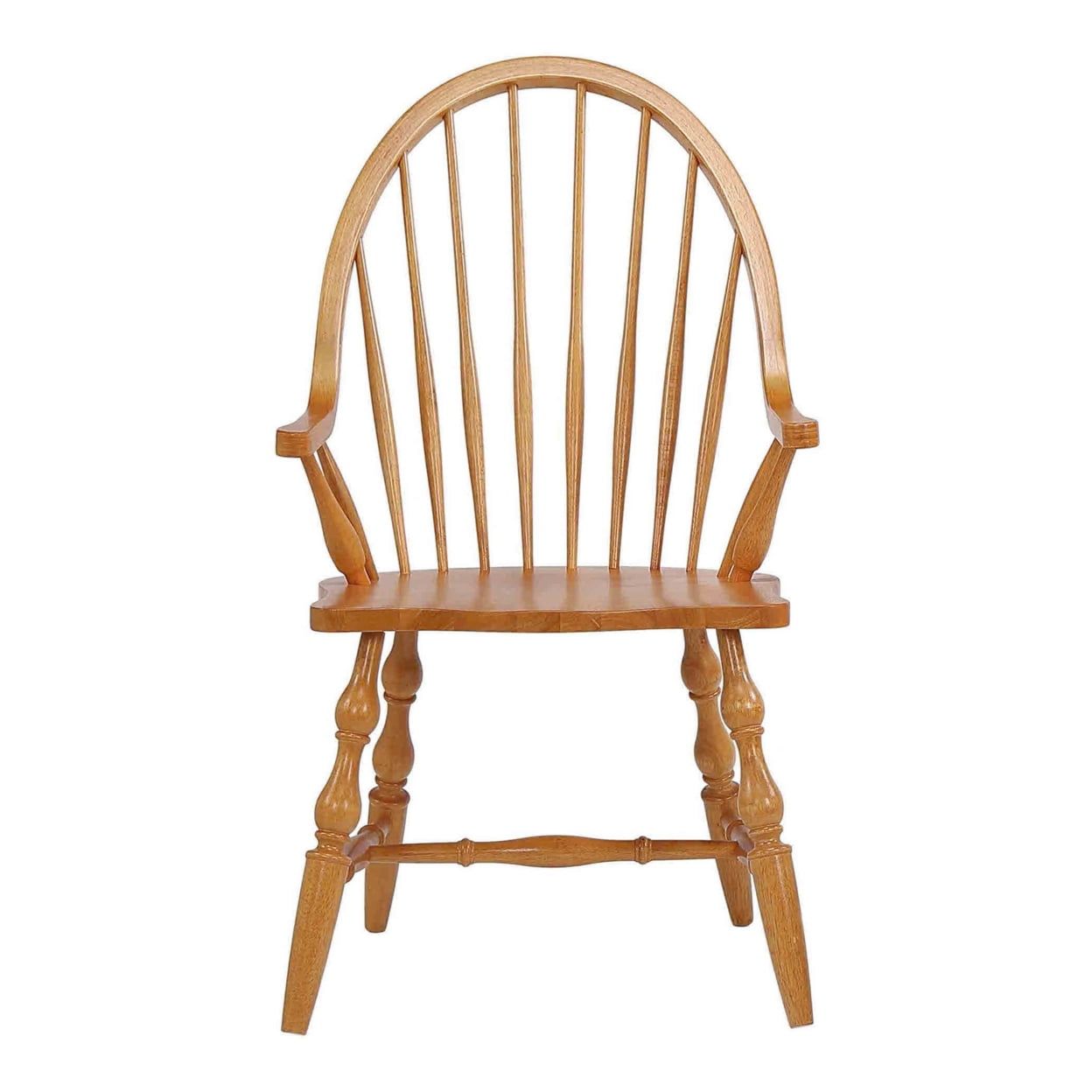 Light Oak Windsor High Back Arm Chair