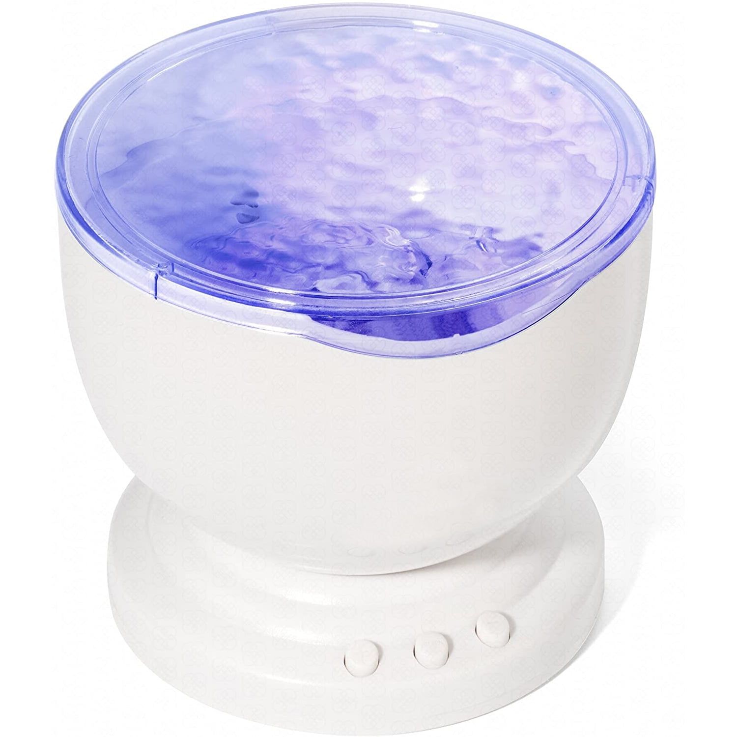 White Ocean Wave LED Night Light Projector with Speaker