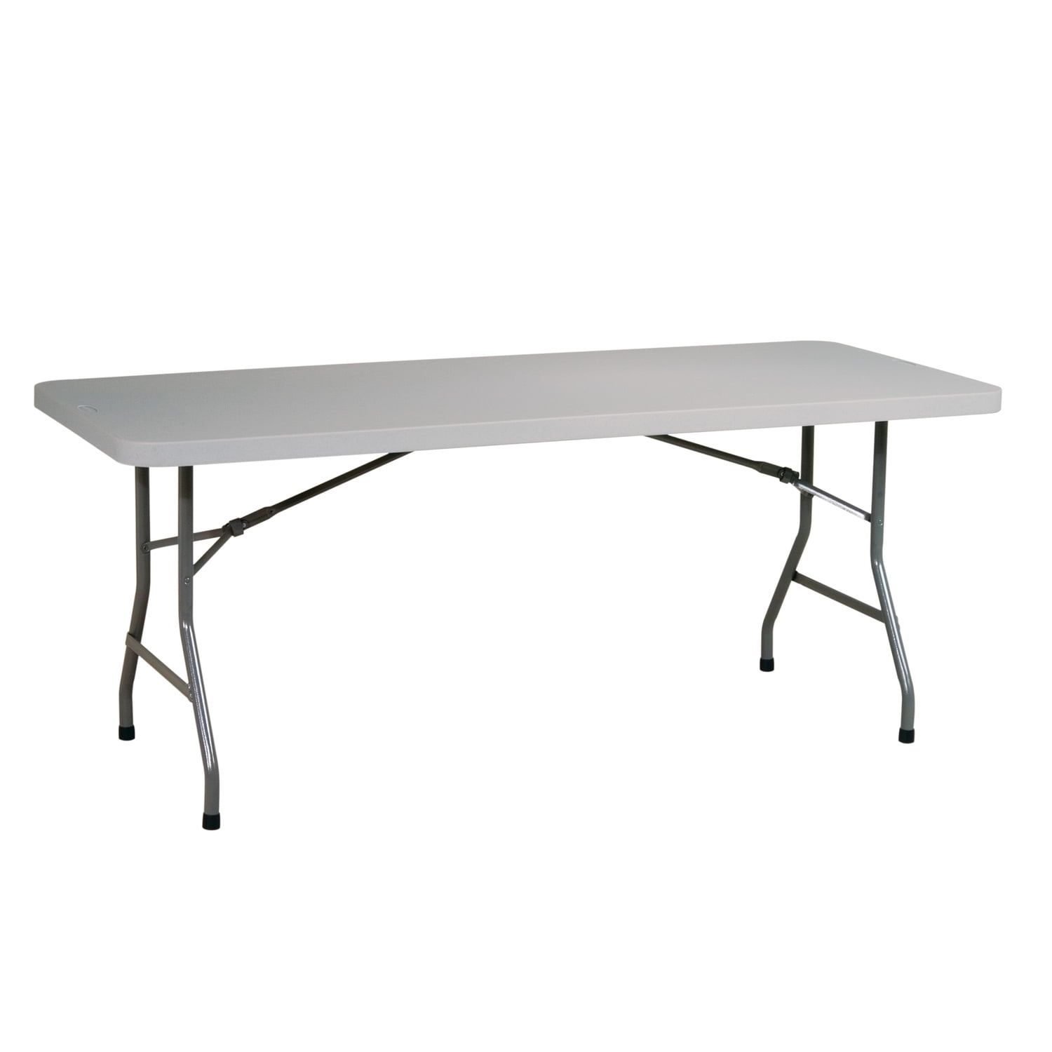 Light Gray 6-Foot Resin Multipurpose Folding Table